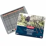 Derwent Graphitint Tinted Graphite Drawing Pencils, Getönte Graphit-Zeichenstifte, 24er-Set, Wasserlöslich, Professionelle Qualität, 0700803