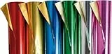 Clairefontaine 95599C - Rolle doppelseitigem Aluminiumpapier, 80x50cm, 90g, für Bastelarbeiten und Deko, 6 farbig sortiert, 1 Rolle in einer aus 6 verschiedenen Farben zufällig geliefert