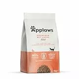 Applaws Katzentrockenfutter Adult, Huhn mit extra Lachs, getreidefrei und komplett 7,5 kg (1 Packung)