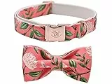 Elegant little tail Hundehalsband, Baumwolle und Gurtband, Weihnachten Hundehalsband, Mädchen oder Junge verstellbare Hundehalsbänder Haustier Geschenk für kleine mittelgroße Hunde