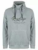 ROADSIGN australia Herren Sweatshirt meliertes Tube für gemütliche Stunden mit modernem Twist blau, XL