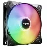 be quiet! Light Wings LX 120mm PWM Reverse Black Lüfter, 7 optimierte und invertierte Lüfterblätter, außergewöhnlicher Luftdruck, ideal in der Seite oder am Boden des Gehäuses, beleuchteter Hub