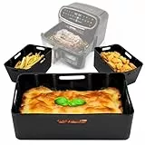 Duronic AFL3 Silikonformen für Airfryer, Wiederverwendbarer Antihaft Silikoneinsatz, Airfryer-Zubehör für Duronic AF34 und andere Heißluftfritteusen, Spülmaschinenfest & BPA-frei