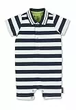Sterntaler Baby-Jungen Einteiler Blockstreifen, Marine, 80