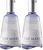 Gin Mare - Der mediterrane Gin - Premium Gin - Geschenkempfehlung- würzig-aromatisch inspiriert von der einzigartigen Geschmackswelt der Mittelmeerregion - 0.7L, 42.7% Vol (Packung mit 2)