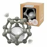 MCGMITT Baby Rassel Beißring Spielzeug für Babys 3 6 9 12 Monate zu greifen und zu kauen, weiche Silikon Sensory Beißring Bälle Shaker Spielzeug Geschenke für Neugeborene Kleinkinder (Graugrün)