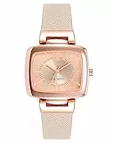 NINE WEST Women's Saffiano Strap Watch Blush Pink/Rose Gold