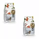 Witte Molen PUUR Chinchillas & Degus | Doppelpack | 2 x 500 g | Futter für Chinchillas und Degus ohne künstliche Zusätze | Mit hochwertigen Tierproteinen und Präbiotika