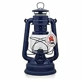Feuerhand Sturmlaterne Baby Special 276 Blau - Für Garten, Camping & Balkon - traditionelle Petroleumlampe - Mit 20 Stunden Leuchtdauer - Made in Germany