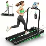 Laufband für Zuhause mit App, Leises Laufband bis 12km/h mit Lautsprechern, 5-in-1 Walking Pad klappbar mit 2,75HP Motor, Treadmill mit 9% Steigung, LCD-Anzeige, Gelenkschonend, Bis 160KG