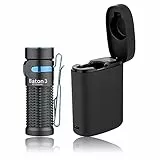 OLIGHT Baton 3 Kit Mini LED Taschenlampe mit Drahtlosem Ladecase, bis zu 94 Tage Laufzeit, Superhelle 1200 Lm 166m Leuchtweite 6 Lichtmodi IPX8 Wiederaufladbare Handlampe für Camping, Notfälle Schwarz