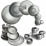 SPRINGLANE Geschirrset Misty Cliff 48-tlg., Steingut Tafelservice für 8 Personen