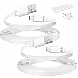 Itramax Micro USB Kabel 3M,USB auf Micro Flachkabel,Stromkabel für Überwachungskameras,Kompatibel mit Wyze Cam v4/Pan v2/OG,Blink Mini/XT/XT2/Outdoor 3,Ring Indoor,Arlo Pro 2/Q,eufy E220,YI Home,EZVIZ