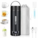 Dreamhigh® Reisewasserkocher, 450ml Mini Wasserkochers, 300W Wasserkocher Klein aus Edelstahl, Reise Wasserkocher für Camping, Unterwegs Heizung Automatisch Abschalten für Tee,Kaffee (220V)