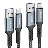 Nimaso Huawei USB C Kabel 5A [2Pack/1M+2M], USB Typ C Ladekabel 40W Super Charge Datenkabel für Huawei P50 Pro, P40,P40 Pro,P40 Pro+,P40 Lite,P30 Pro,P30,P20,Mate 50 Pro/40 Pro/20 RS,nova5 ProMediaPad