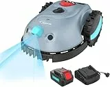 YARDCARE V100 Mähroboter ohne Begrenzungskabel, mit Vision-Navigation, Hindernisvermeidung(150 Arten), 4,0 Ah Akku Rasenmäher Roboter, Rasenroboter mit Graskamm, Ersatzklingen