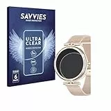 Savvies 6 Stück Schutzfolie für Shepatio Smartwatch 1.19' Displayschutz-Folie Ultra-Transparent