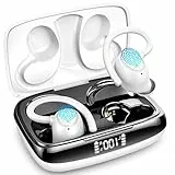 Ltinist Bluetooth Kopfhörer Sport, Kopfhörer Kabellos Bluetooth 5.3 mit 3D Stereo, 4 ENC Mics Noise Cancelling Wireless Earbuds, LED-Anzeige, IP7 Wasserdicht, USB-C-Schnellladung in Ear Ohrhörer