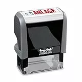 Trodat Office Printy 4912 Selbstfärbender Textstempel, Text Anlage, Abdruckfarbe blau-rot, 47 x 18 mm