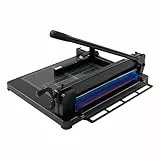 Stapelschneider für 400 Blatt, Professionelle Papierschneider mit Sicherheitsverriegelung, Präzises Schneiden, Hebelschneider 40mm -Dicke Schnittkapazität