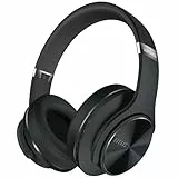 DOQAUS Bluetooth Kopfhörer Over Ear, Bis zu 90 Std Kopfhörer Kabellos mit 3 EQ-Modi,Dual 40mm Treiber, Memory-Protein Ohrpolster und Integriertem Mikrofon für Smartphone/PC(Verbesserte)