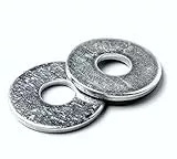 DOJA Barcelona | Breite Unterlegscheiben | M5 | Stahl verzinkt | U-Scheiben | Packung 100 | Beilagscheiben Für Schrauben oder Türscharniere | Anwendungen: Bau, Maschinen, Sanitär, Heimwerken, DIY