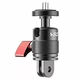 HSU 360 Grad Einstellbarer Adapter für Action-Kameras, Aluminiumlegierung Kamerahalterung für Insta360 X4/X3/X2