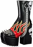 LAMODA Damen Cutting Corners Mid Calf Boot, Black Flame, 40 EU