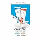 aronal und elmex Zahnpasta Doppelschutz, 2 x 12 ml Zahncreme für Zahnfleisch und Zähne, schützt vor Karies, Reisegröße