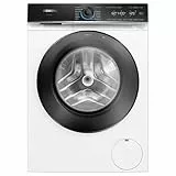Siemens WG44B20Z0 Waschmaschine iQ700, Frontlader mit 9kg Fassungsvermögen, 1400 UpM, speedPack XL, Antiflecken-System, Home Connect, Weiß, 60cm