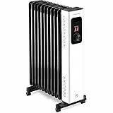 TROTEC Ölradiator TRH 27 E – Heizleistung 1200 W / 1300 W / 2500 W – Elektro Heizkörper, 11 Rippen, energiesparend