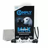 Comply TrueGrip MAX | Premium Memory Schaumstoff Ersatz-Ohrstöpsel für Apple AirPods Pro (3 Generation) | SmartSkin™-Technologie | hervorragende Geräuschisolierung| schwarz, Sortiert S/M/L, 3 Paar