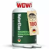 Magnesium Bisglycinat Kapseln - 300mg Magnesium pro Tagesdosis, 180 Vegan Kapseln, Premium: Chelatiertes Magnesiumglycinat, hochdosiert