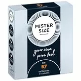 MISTER SIZE Mister Size MS03-57 mm Latex-Kondome mit Reservoir, 7 Größen erhältlich, 3 Stück