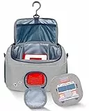 JP Journey Tasche für Toniebox - Transporttasche für Tonie Figuren und Box zum Aufhängen für Reisen und Auto (Grau-Blau Feuerwehr)
