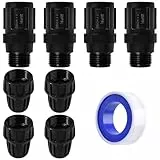 SPEEDWOX 25 PSI Wasserhahn-Adapter-Set, Druckregler für Tropfbewässerung, Druckminderer, Ventil, niedriger Durchfluss, ideal für Bewässerungssysteme, Verteiler, Regler