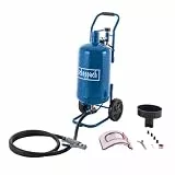 Scheppach Mobiles Sandstrahlgerät SBT-20 Sandtrahlpistole mit 2,5m Schlauch | Luftverbrauch 250 L/min | Betriebsdruck 4 ‒ 8 bar | Volumen 20L | Strahlgut 13L - Ø 0,1-0,63mm | Glasperlen, Aluminiumoxid
