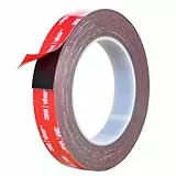 Doppelseitiges Klebeband, Extra Stark Klebend, 3M-VHB Schaumstoffband, 20mm x 5M, Wasserfest und Hochtemperaturbeständig für Auto, Heimdekoration, Bürodekoration