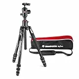 Manfrotto Befree GT XPRO Aluminium Kamerastativ,496 Kugelkopf, Twist Lock-System, 90-Grad, 200PL-PRO Platte, für DSLRs, spiegellose Kameras mit Langen Objektiven, Makrofotografie
