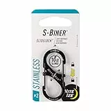 Nite Ize Karabiner S-Biner SlideLock, Schwarz, 2, NI-LSB2-01-R3