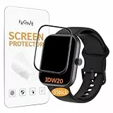 Frgnie Schutzfolie für IDW20 Smartwatch 1,91 Zoll (3 Stück) 3D Curved Full Cover Displayschutzfolie, Kompatibel für Yoever, Fitpolo, TOOBUR Fitnessuhr Displayschutzfolie