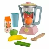 KidKraft Pastell Smoothie Spielset aus Holz für Kinderküche mit Mixer und Obst, Spielküche Zubehör, Spielzeug für Kinder ab 3 Jahre, 63377