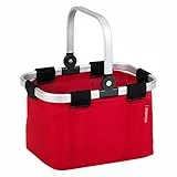 Theo Klein 9661 reisenthel Einkaufskorb 'carrybag mini', rot I Kaufladen-Zubehör mit Aluminiumrahmen und klappbarem Bügel I Maße: 25 cm x 17,5 cm x 16,5 cm I Spielzeug für Kinder ab 3 Jahren