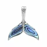 Starborn Abalone Walflosse Sterling Silber Anhänger - Groß