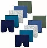 LOREZA ® 10 Jungen Boxershorts aus Baumwolle (140-146 (10-11 Jahre), 10er Set)
