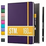 Scribbles That Matter Notizbuch B5 Dotted Bullet Journal Buch und Stift - Gepunktet Notebook B5 - Auslaufsicheres 160g dickes papier, 150 Seiten, Hardcover Bujo, Hardcover Dot Grid note book