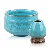 Behogan 2 Stück Matcha Schale, Matcha Set, Matcha-Keramikschale, Matcha-Teeschale, Matcha Schale aus Keramik(Schwarz)