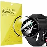 Blueshaweu Schutzfolie Kompatibel mit OWMSIC S51 SmartWatch 1.39'', HD klar Flexible TPU Displayschutzfolie [3 Stück] Kompatibel für OWMSIC S51 SmartWatch (schwarz)