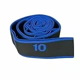 GIMIRO Fitness-Gummiband Segmentiertes Widerstandsband für Yoga Pilates Tanz Stretchband Rehabilitations Spannband (Dark Blue - 10 Loops)
