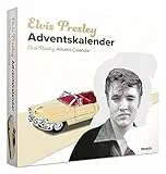 Franzis 55120 - Elvis Presley Adventskalender, Cadillac Eldorado Metallmodell im Maßstab 1:37, inkl. Soundmodul und 52-seitigem Begleitbuch